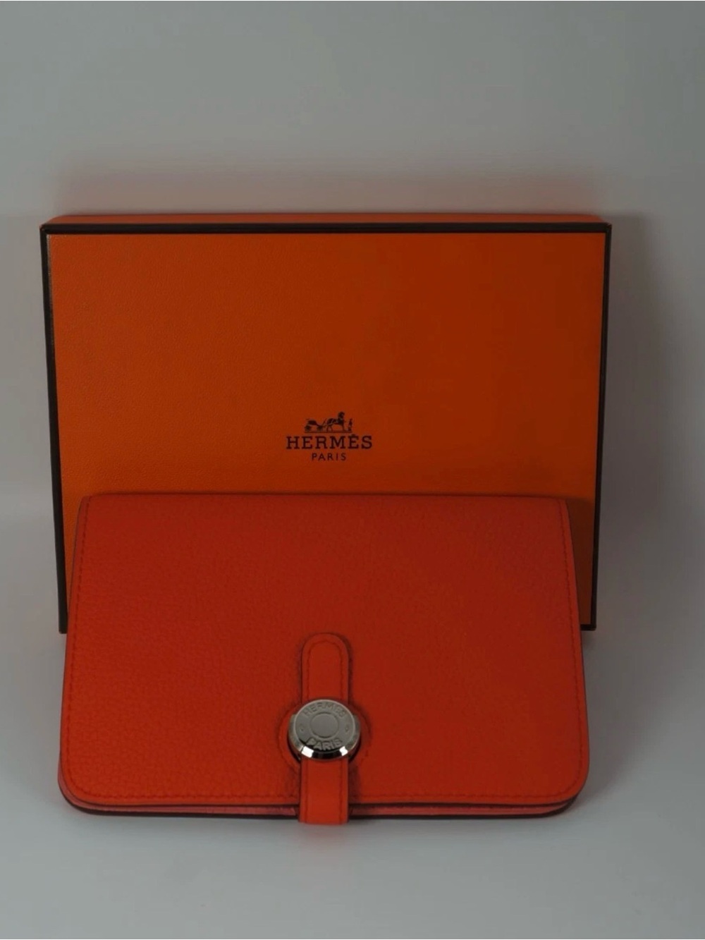 Authentic Hermès Dogon Compact Leather Wallet, Excellent!
